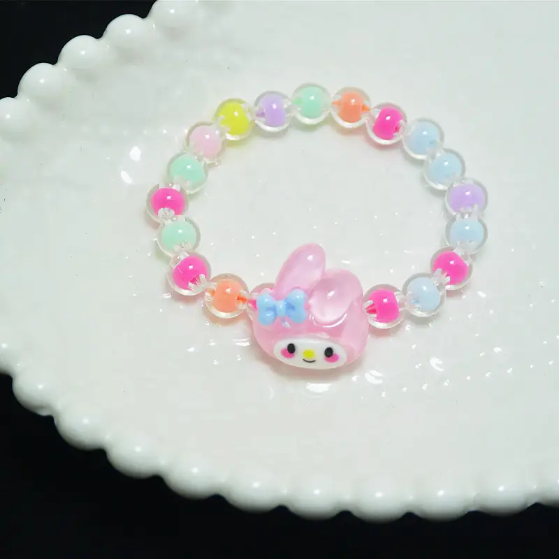Sanrio Little Girl Color Beaded Necklace Bracelet - Image 22