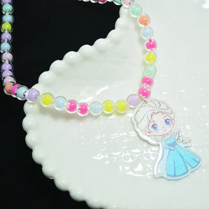 Sanrio Little Girl Color Beaded Necklace Bracelet - Image 7