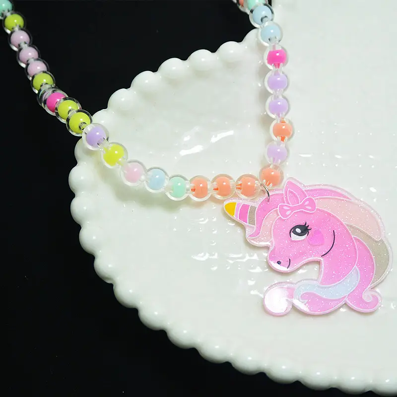 Sanrio Little Girl Color Beaded Necklace Bracelet - Image 8