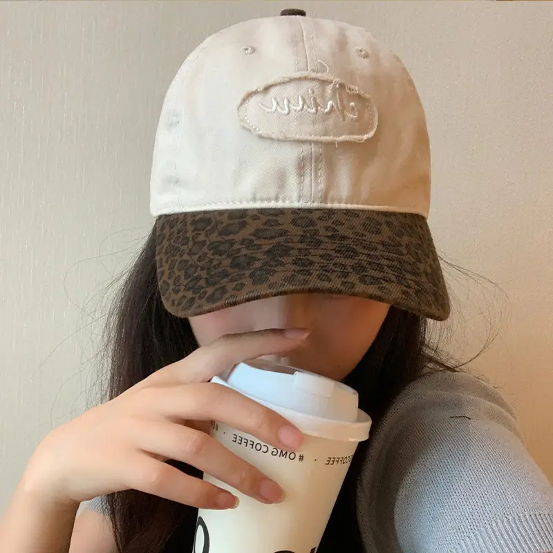 Women Leopard Print Baseball Cap Summer Sunscreen - Image 5