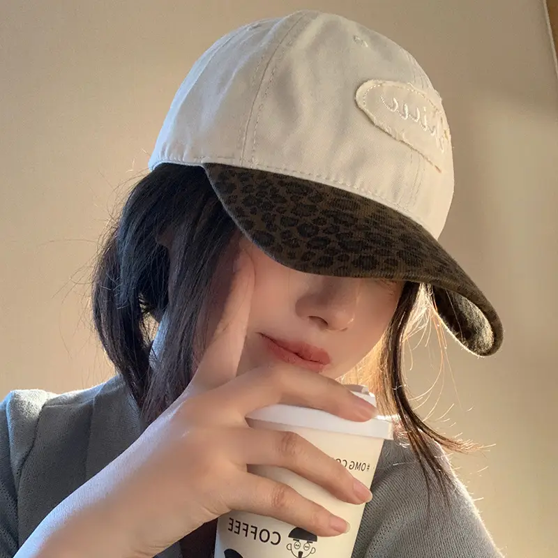 Women Leopard Print Baseball Cap Summer Sunscreen - Image 7