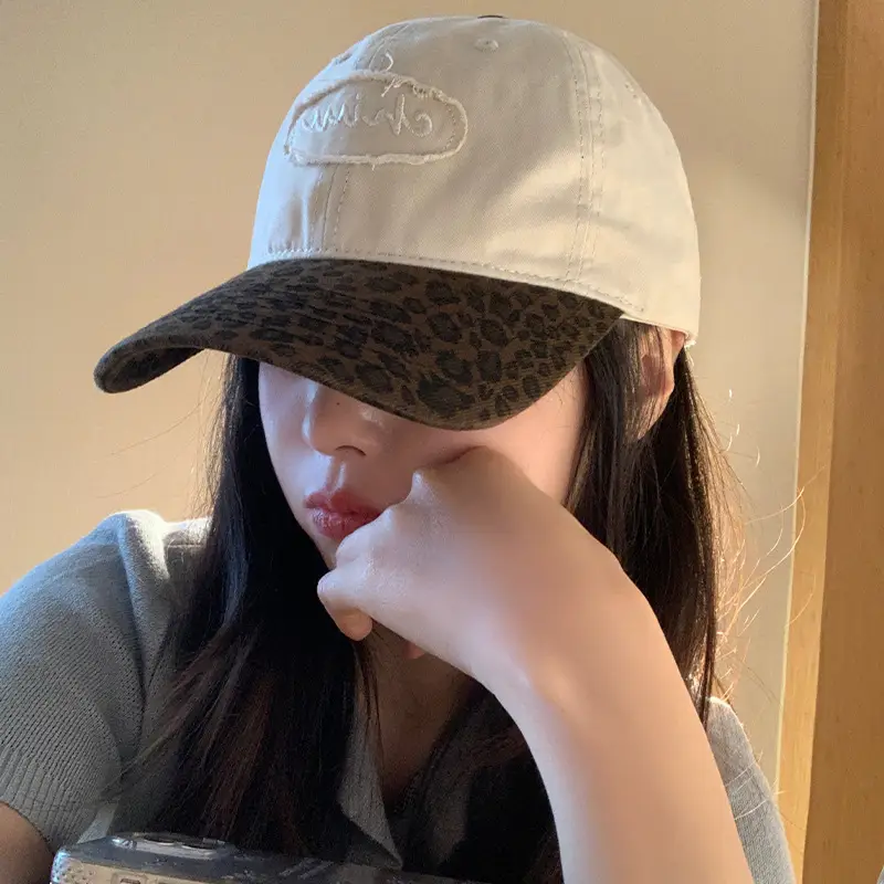 Women Leopard Print Baseball Cap Summer Sunscreen - Image 8