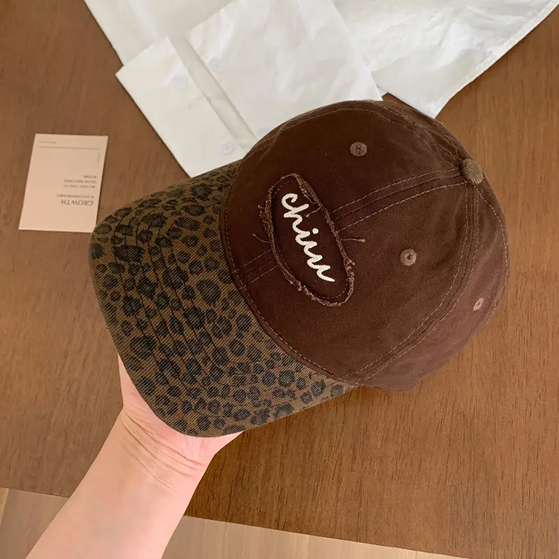 Women Leopard Print Baseball Cap Summer Sunscreen - Image 2