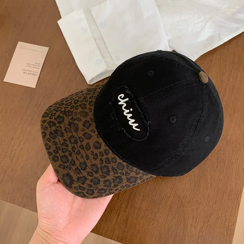 Women Leopard Print Baseball Cap Summer Sunscreen - Image 3