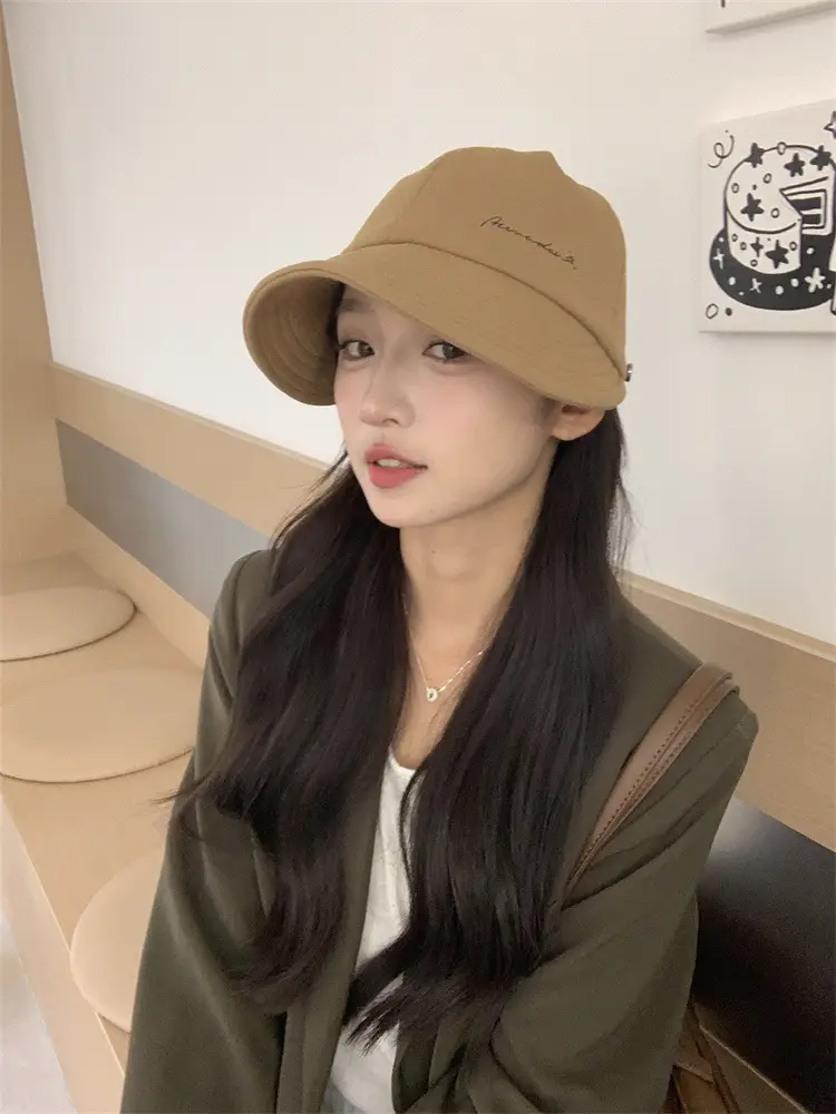 Women's Korean-style Wide-brimmed Hat White — feature 10