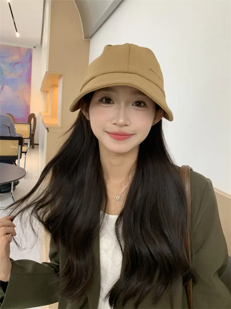 Women's Korean-style Wide-brimmed Hat White — feature 11