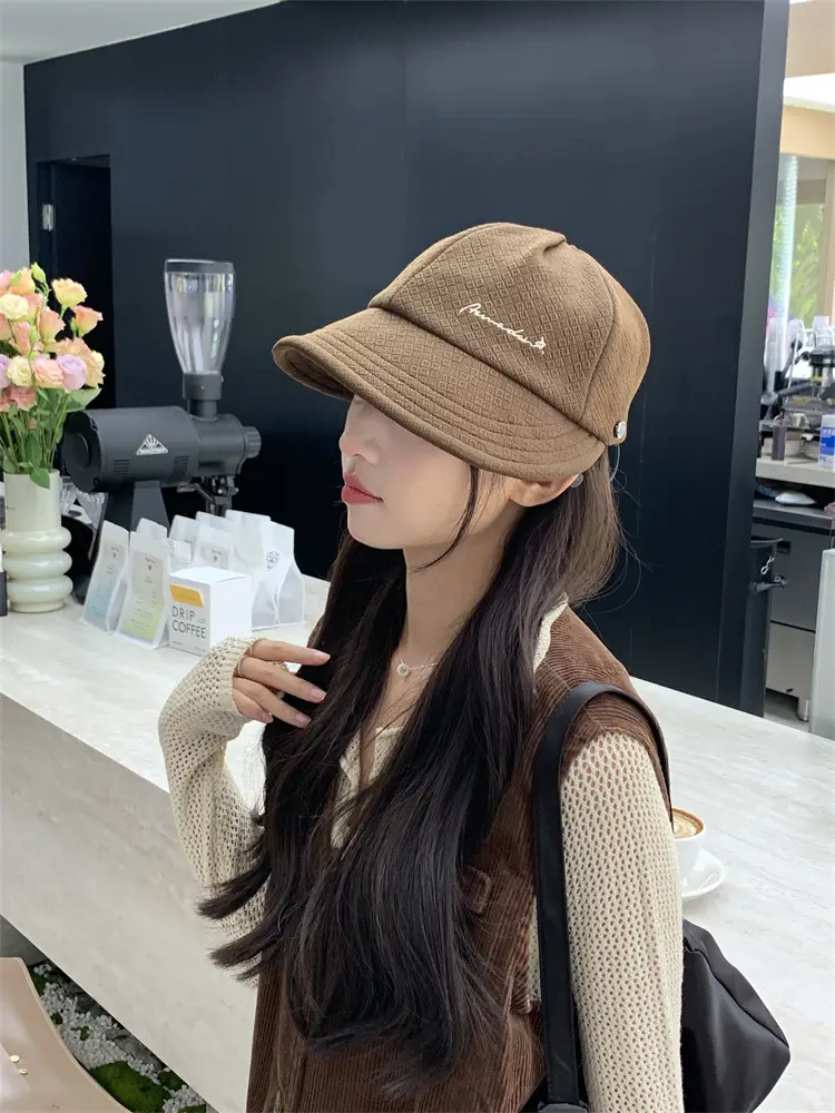 Women's Korean-style Wide-brimmed Hat White — feature 12