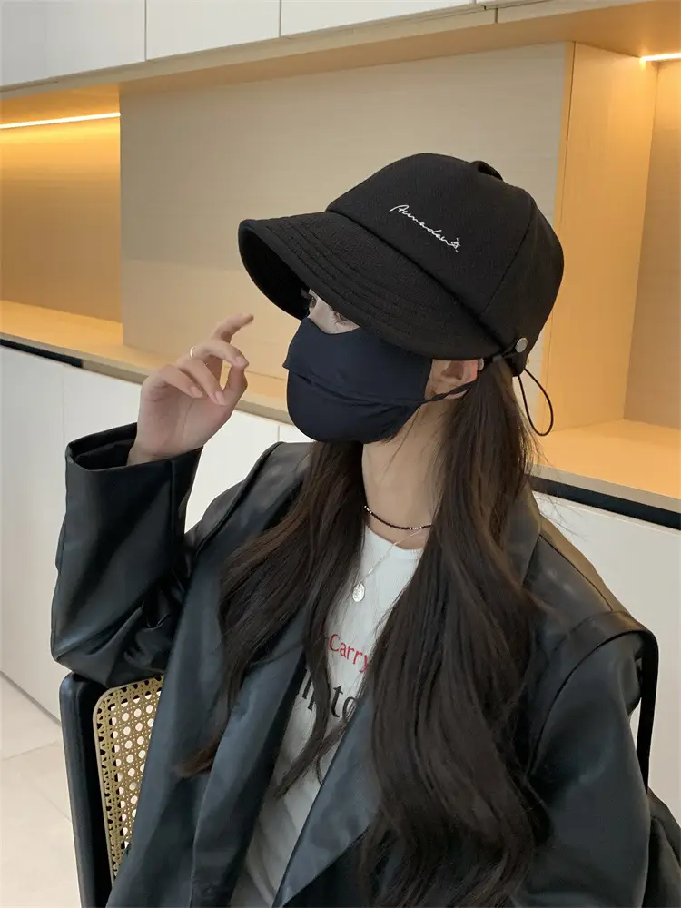 Women's Korean-style Wide-brimmed Hat White — feature 22
