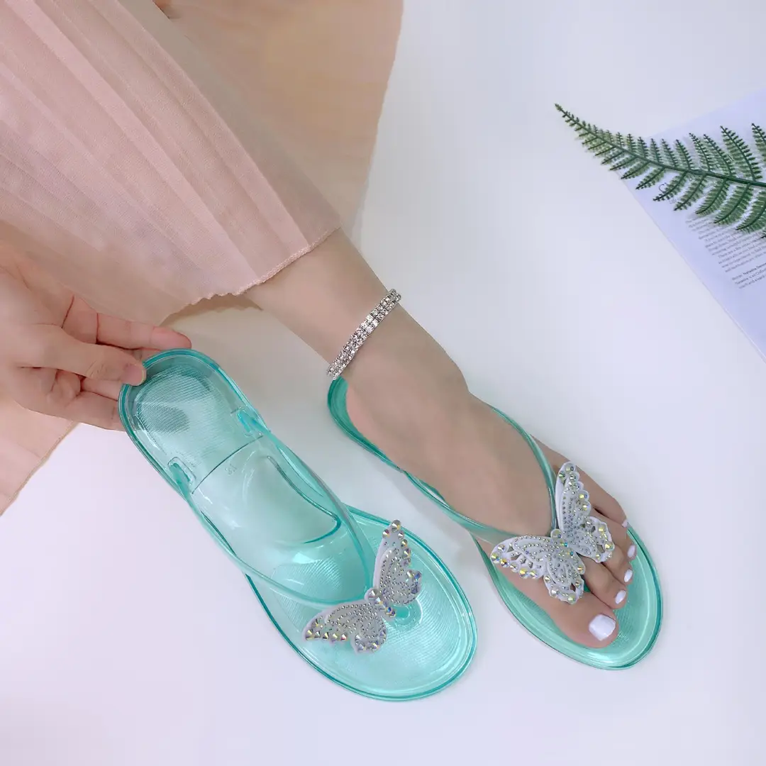 Transparent Beach Flip-Flops Jelly Pvc Flat Sandals Temu Dropshipping Y2 — feature 3