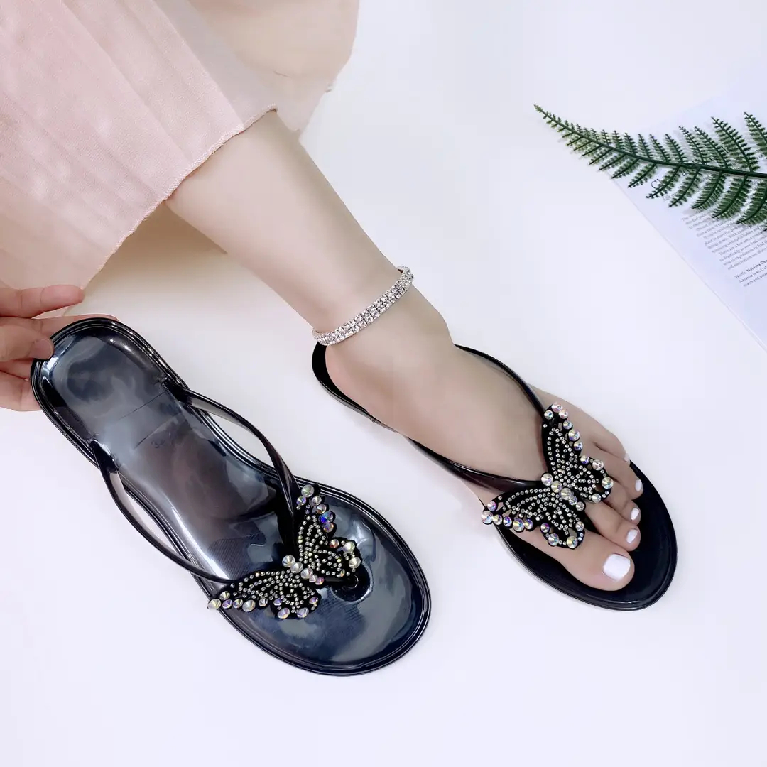 Transparent Beach Flip-Flops Jelly Pvc Flat Sandals Temu Dropshipping Y2 — feature 6