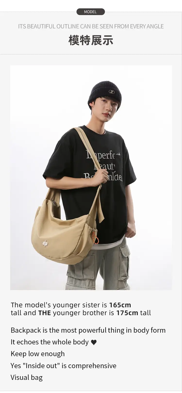 Orange Literary Shoulder Bag for Women — feature 8