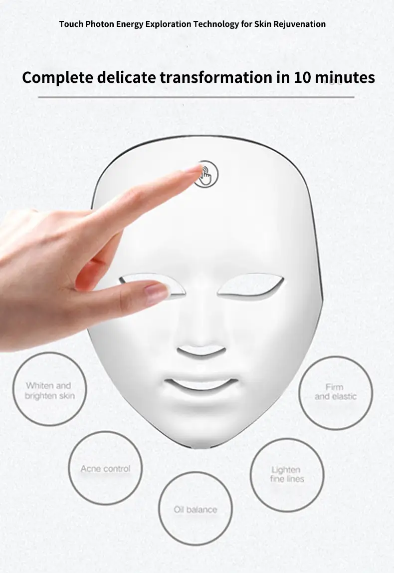 Colorful Photon Led Beauty Mask Red Light Facial Mask Device Light Therapy Beauty Salon Led Mask Skin Rejuvenation Mask Beauty Device — feature 22