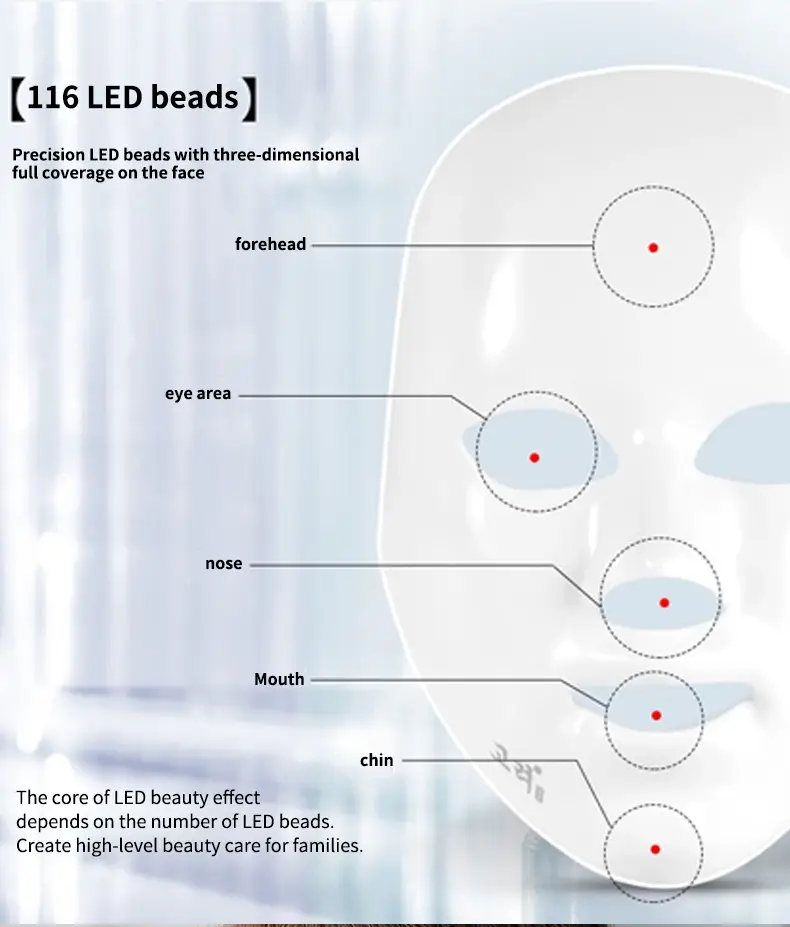 Colorful Photon Led Beauty Mask Red Light Facial Mask Device Light Therapy Beauty Salon Led Mask Skin Rejuvenation Mask Beauty Device — feature 23