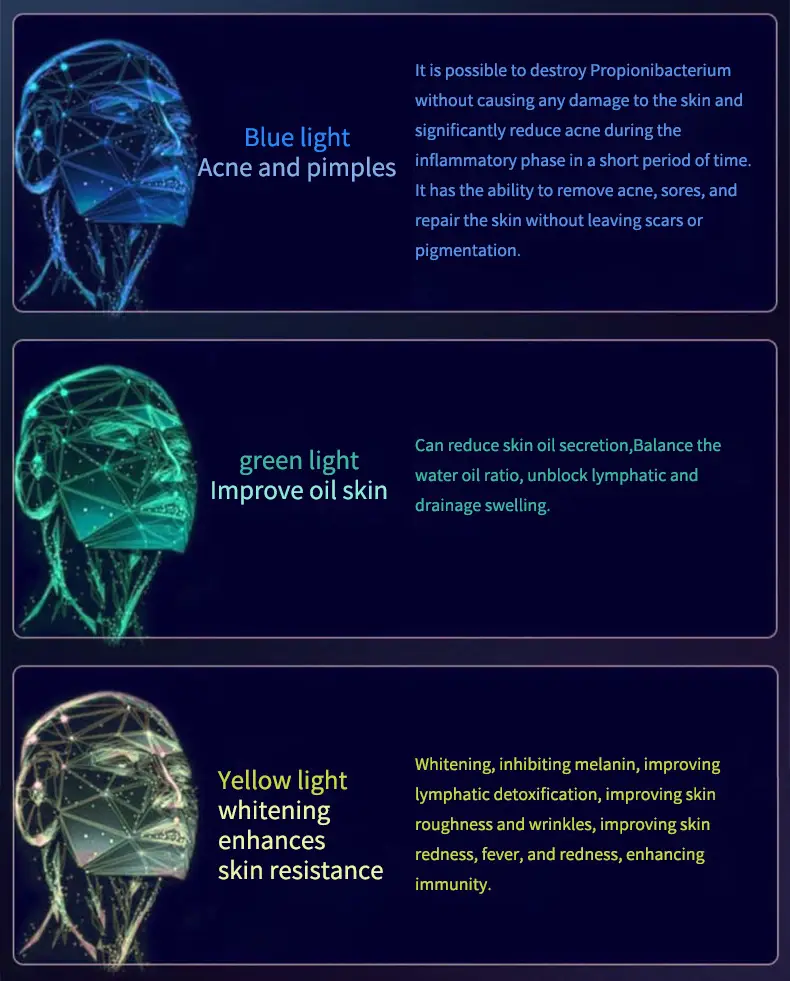 Colorful Photon Led Beauty Mask Red Light Facial Mask Device Light Therapy Beauty Salon Led Mask Skin Rejuvenation Mask Beauty Device — feature 27