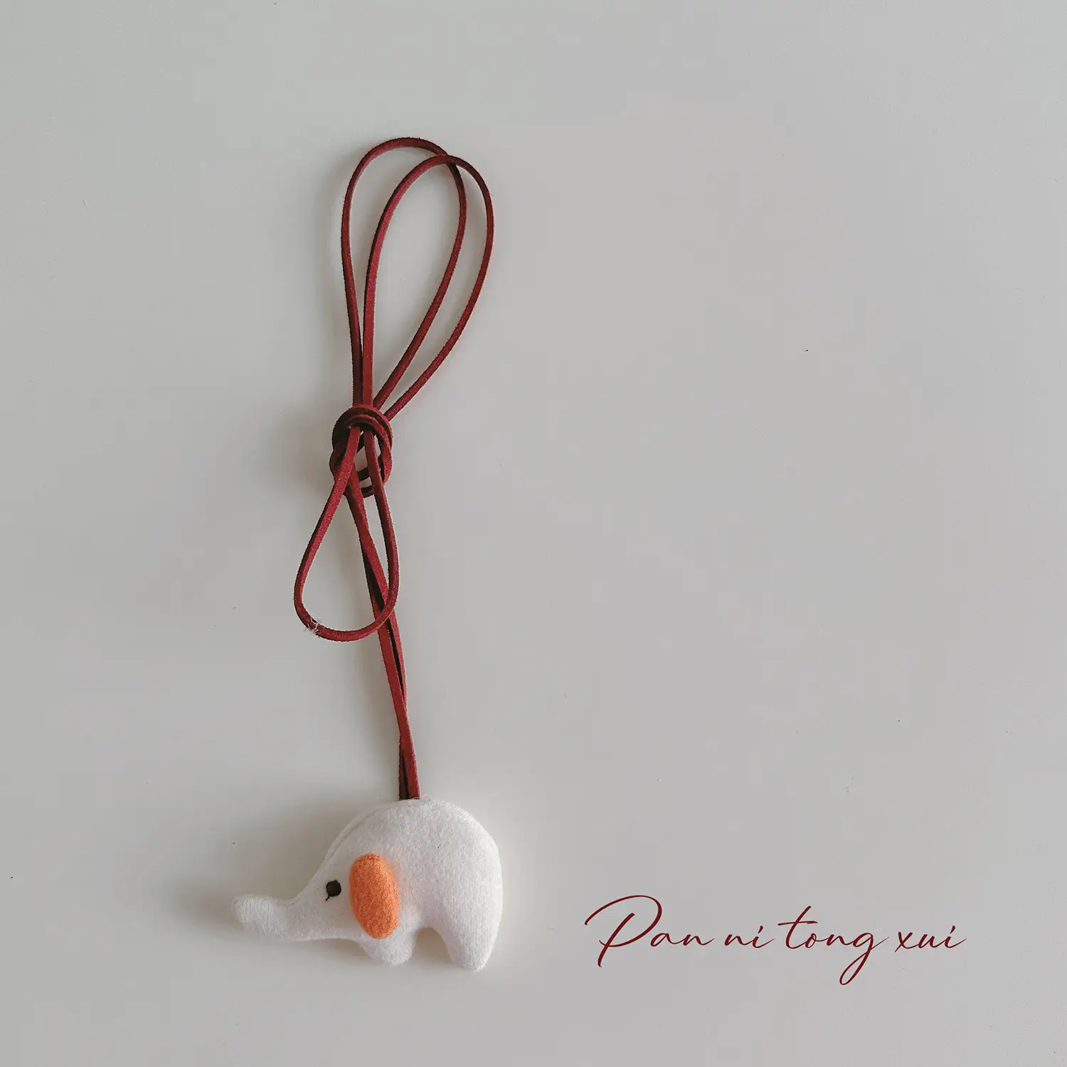 Cute Fabric Animal Pendant for Girls, 4cm High, Brown String - Image 10