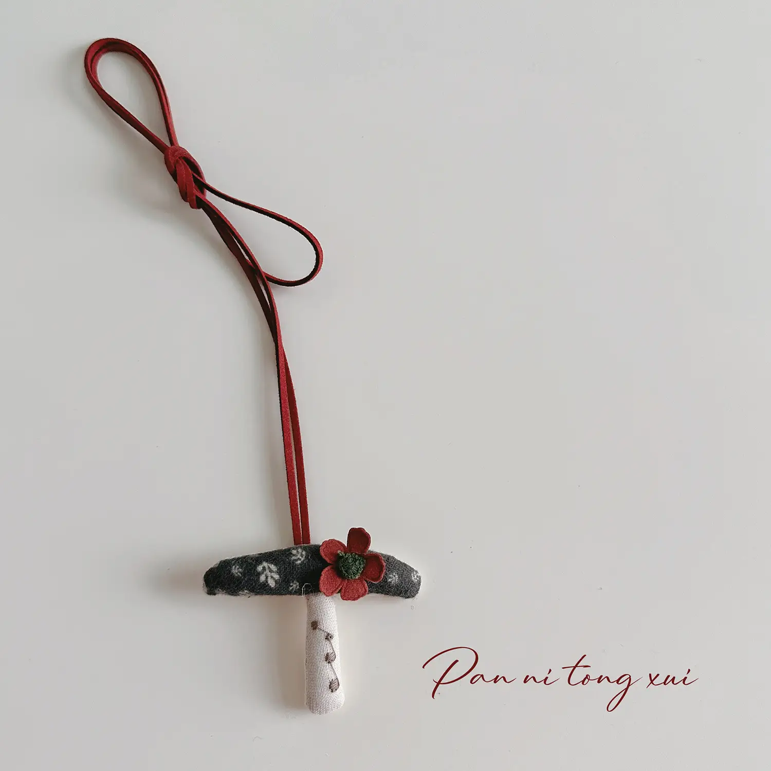 Cute Fabric Animal Pendant for Girls, 4cm High, Brown String - Image 13