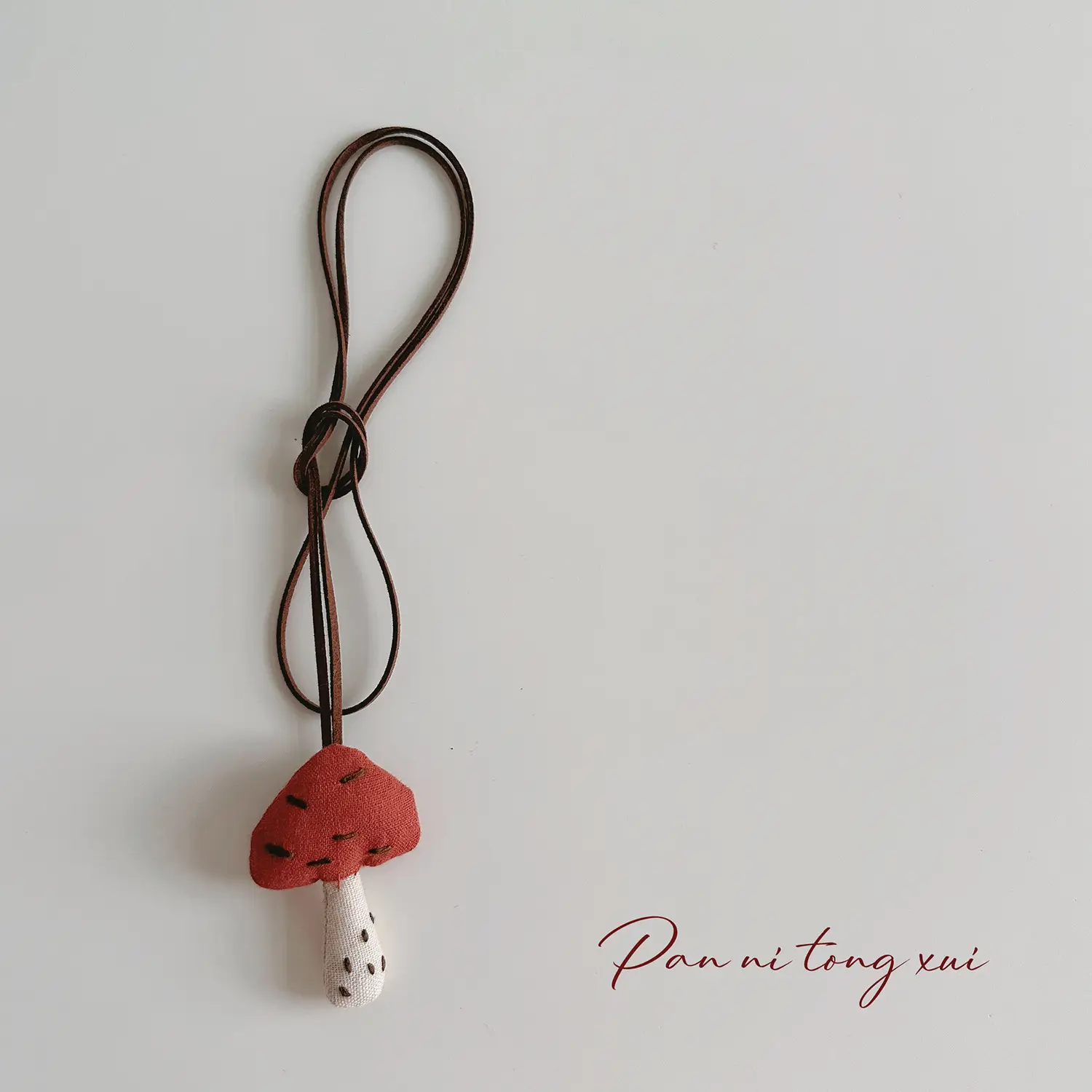 Cute Fabric Animal Pendant for Girls, 4cm High, Brown String - Image 16