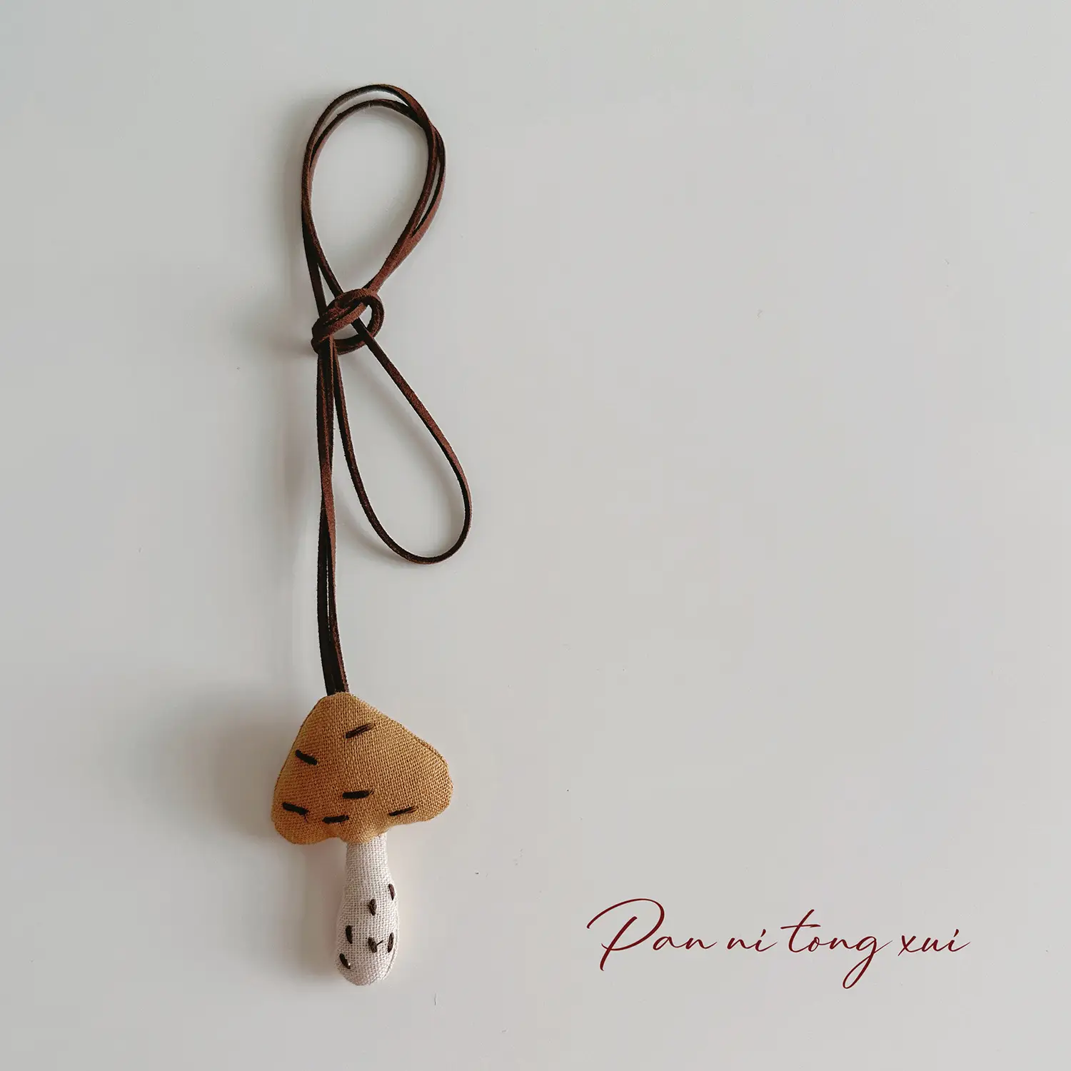 Cute Fabric Animal Pendant for Girls, 4cm High, Brown String - Image 17