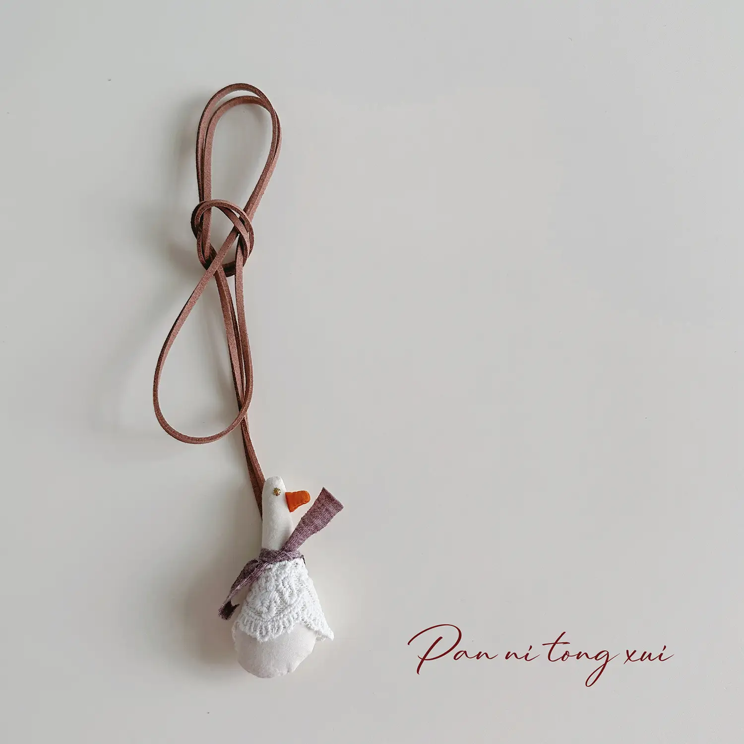 Cute Fabric Animal Pendant for Girls, 4cm High, Brown String - Image 18