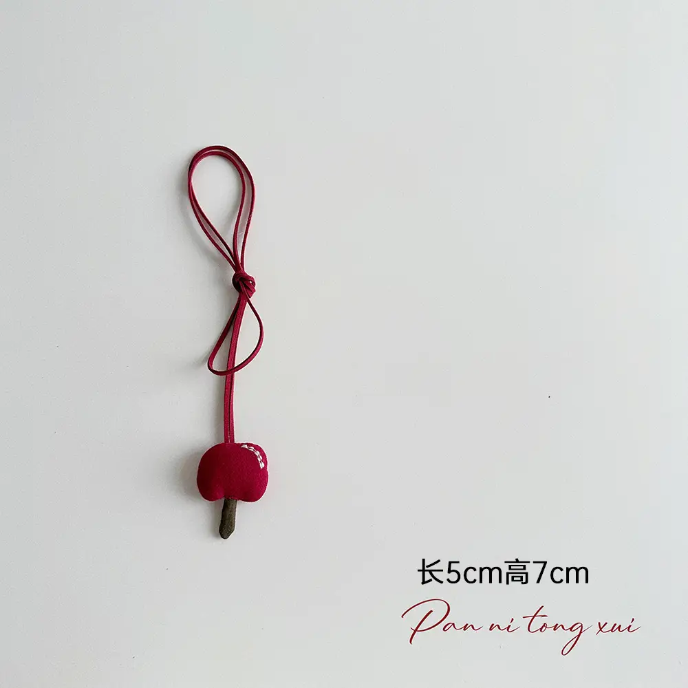 Cute Fabric Animal Pendant for Girls, 4cm High, Brown String - Image 20