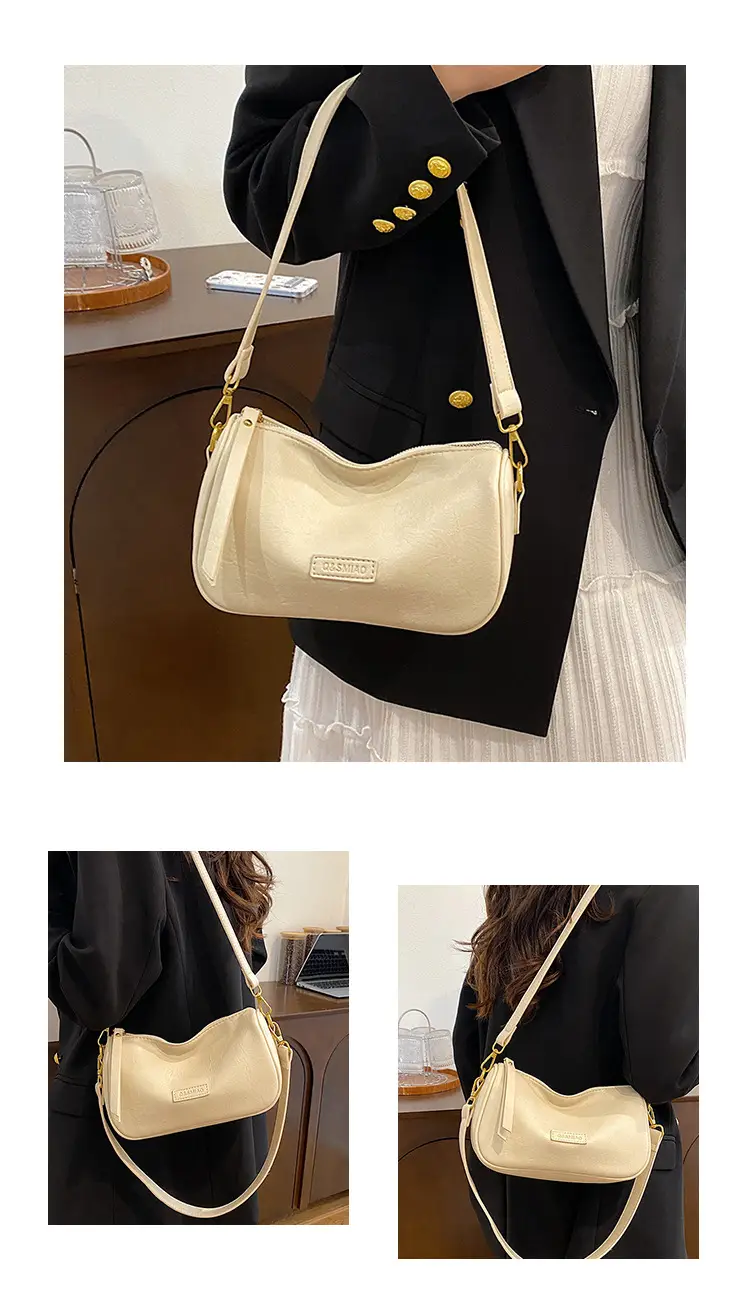 Vintage Black Leather Shoulder Bag for Women 2024 — feature 11