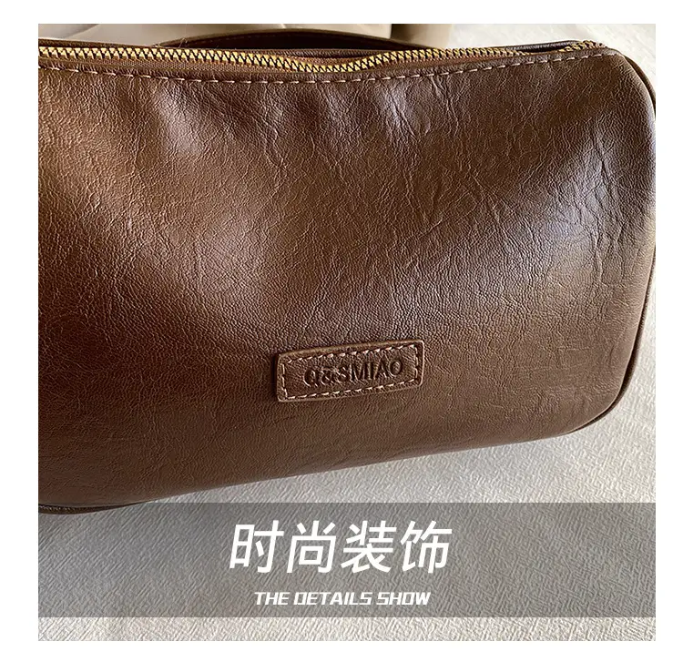 Vintage Black Leather Shoulder Bag for Women 2024 — feature 7
