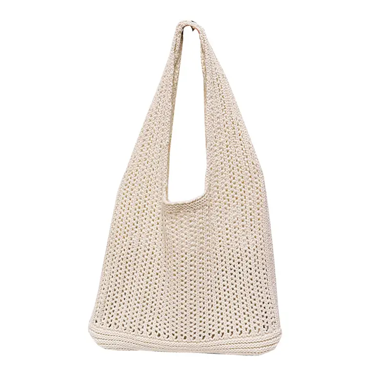 Woven Korean Style Lazy Style Portable Knitted Shoulder Bag Solid Color - Image 10