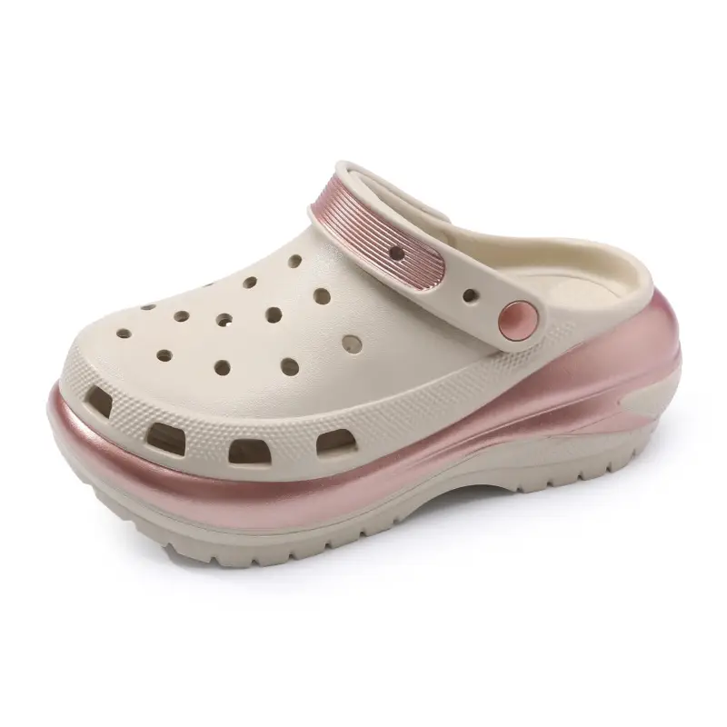 Summer Women's Cave Shoes Stomp Sense Increased Non-slip Sandals Wear-resistant Breathable Non-smelly Feet Outer Wear Beach EVA Slippers