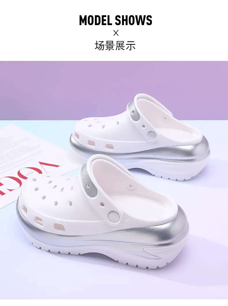 Summer Women's Cave Shoes Stomp Sense Increased Non-slip Sandals Wear-resistant Breathable Non-smelly Feet Outer Wear Beach EVA Slippers — feature 12