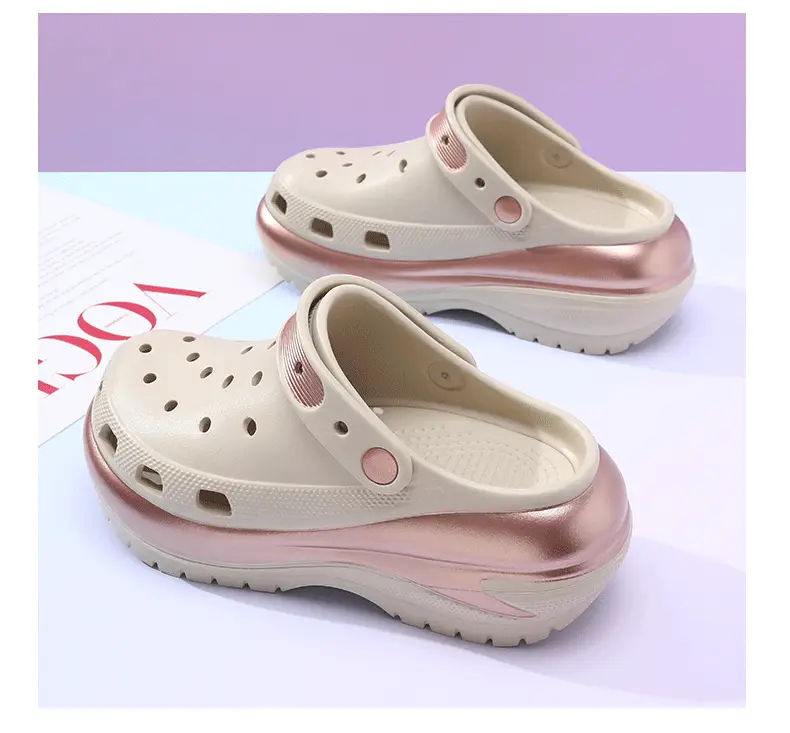 Summer Women's Cave Shoes Stomp Sense Increased Non-slip Sandals Wear-resistant Breathable Non-smelly Feet Outer Wear Beach EVA Slippers — feature 15