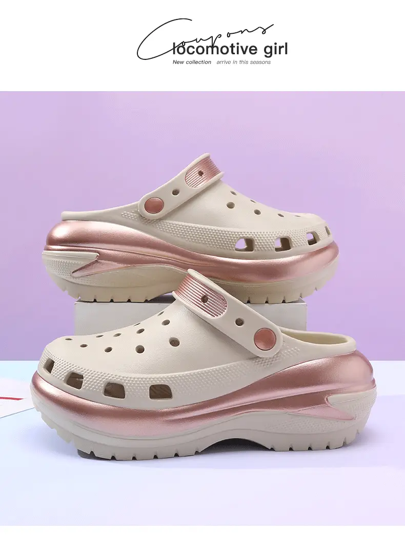Summer Women's Cave Shoes Stomp Sense Increased Non-slip Sandals Wear-resistant Breathable Non-smelly Feet Outer Wear Beach EVA Slippers — feature 17