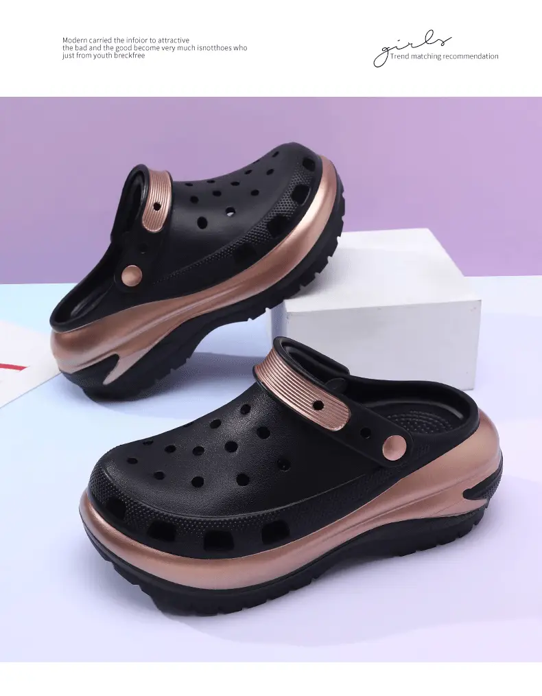 Summer Women's Cave Shoes Stomp Sense Increased Non-slip Sandals Wear-resistant Breathable Non-smelly Feet Outer Wear Beach EVA Slippers — feature 20
