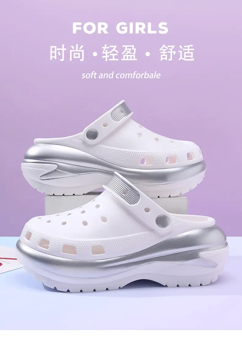 Summer Women's Cave Shoes Stomp Sense Increased Non-slip Sandals Wear-resistant Breathable Non-smelly Feet Outer Wear Beach EVA Slippers — feature 6