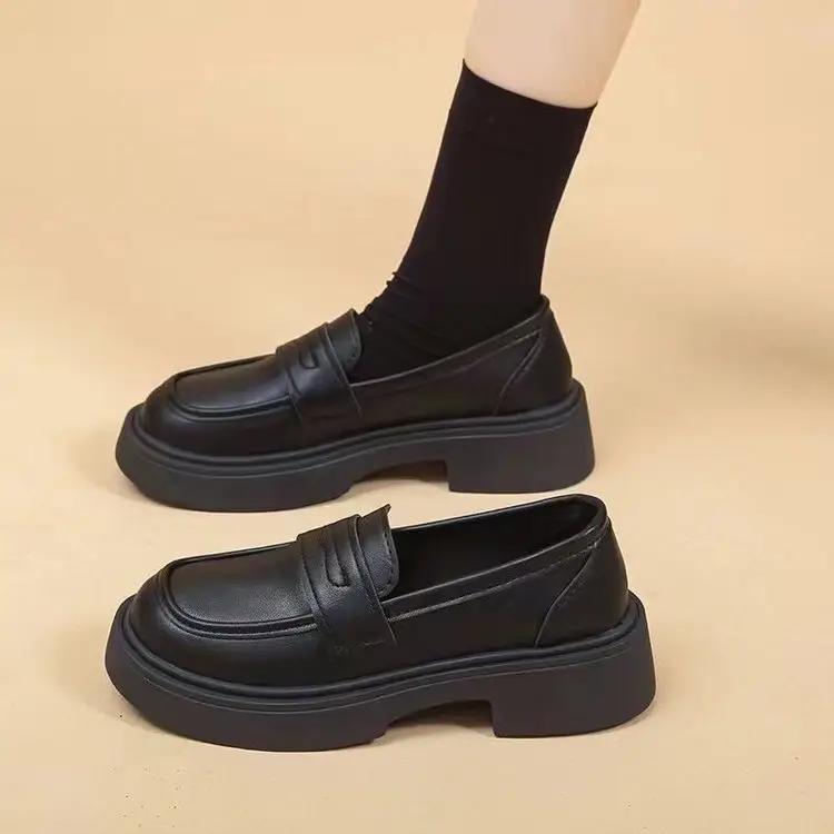 Women's Brown Leather Loafers 2024 Autumn — feature 5