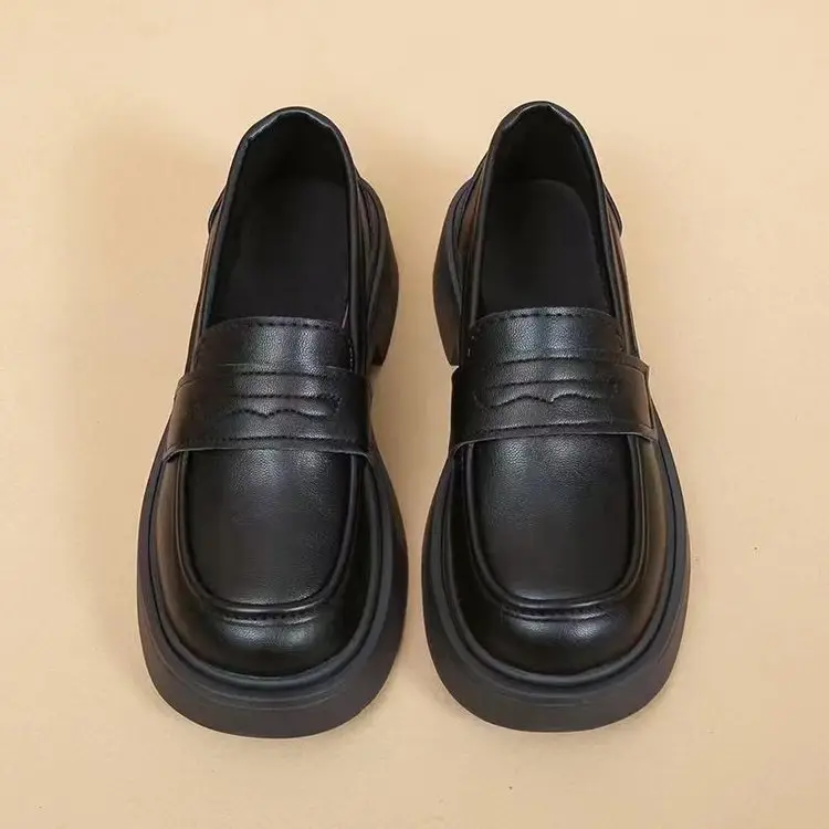 Women's Brown Leather Loafers 2024 Autumn — feature 7