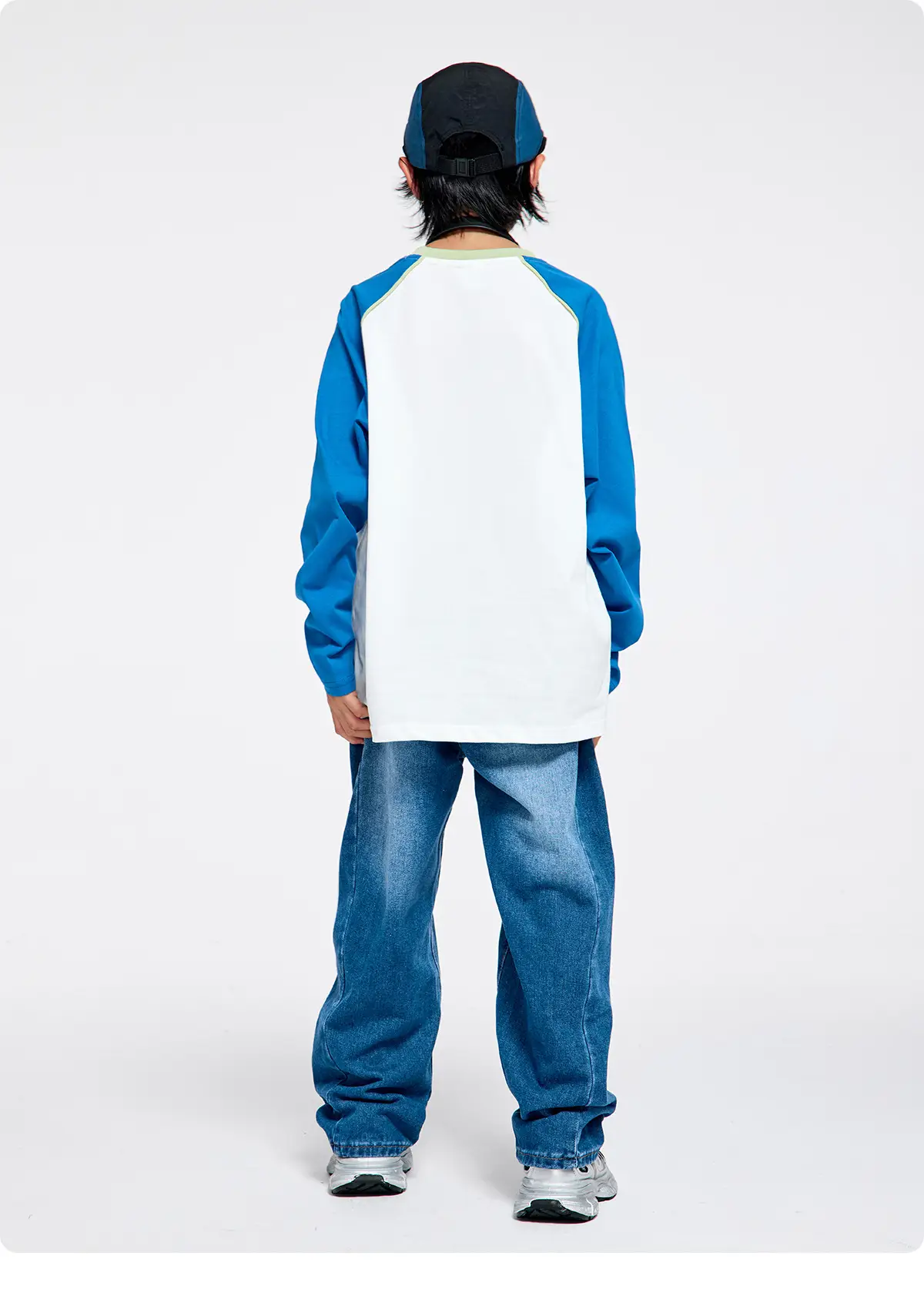 Kids Raglan Sleeve T-Shirt Pink White 2023 Print — feature 14