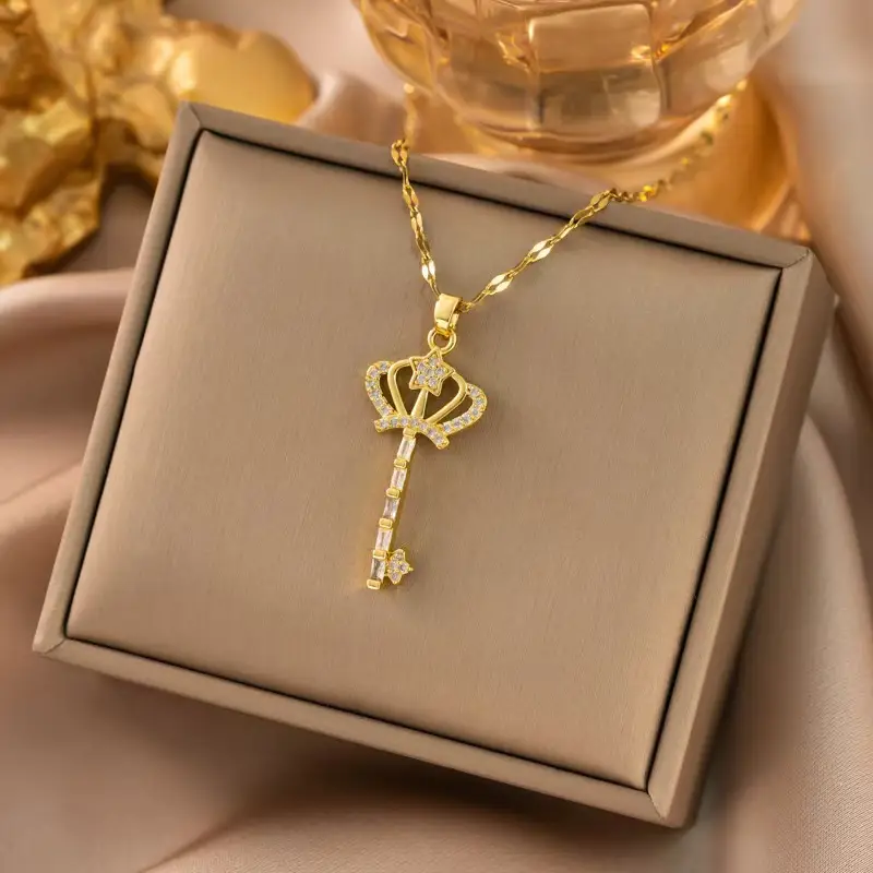 Titanium Steel Women's Necklace Joker Design Gold Chain - Image 13