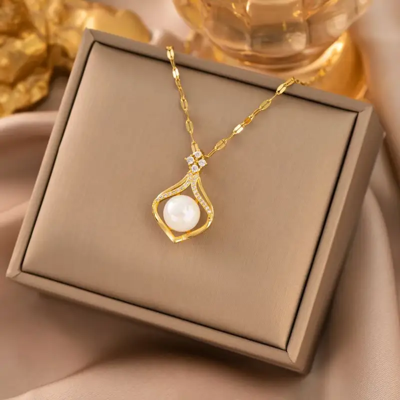 Titanium Steel Women's Necklace Joker Design Gold Chain - Image 14