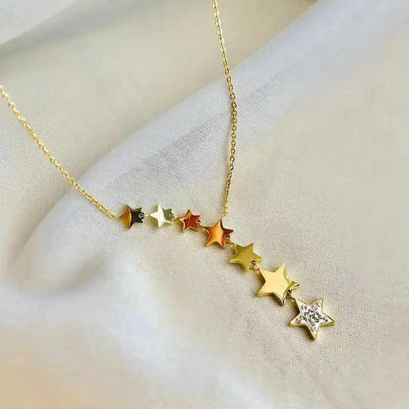 Titanium Steel Women's Necklace Joker Design Gold Chain - Image 28