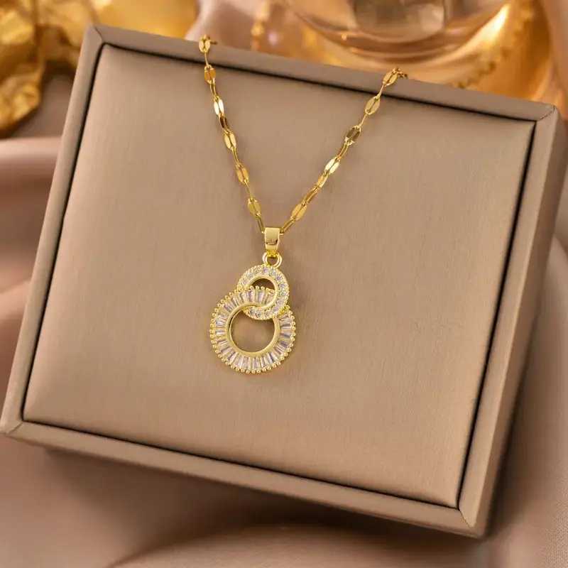 Titanium Steel Women's Necklace Joker Design Gold Chain - Image 3