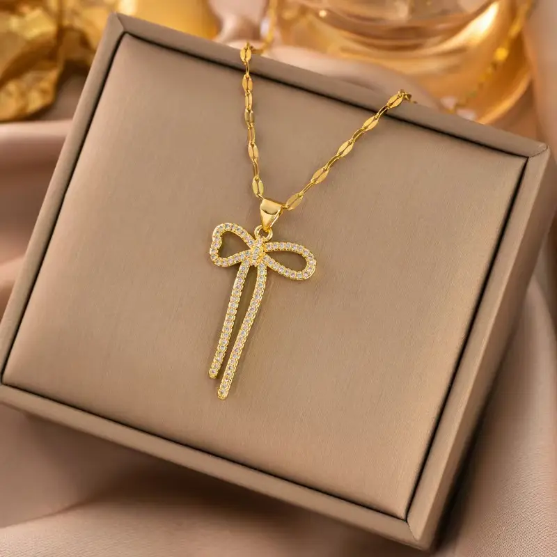 Titanium Steel Women's Necklace Joker Design Gold Chain - Image 32