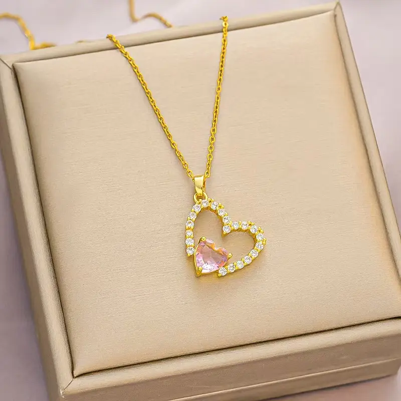 Titanium Steel Women's Necklace Joker Design Gold Chain - Image 34