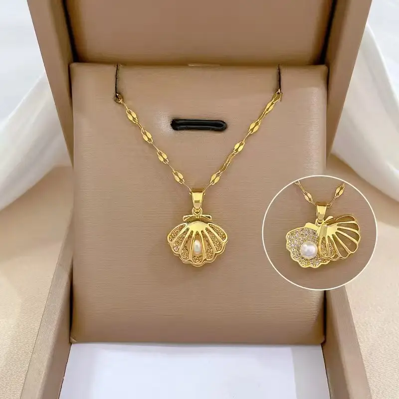 Titanium Steel Women's Necklace Joker Design Gold Chain - Image 39