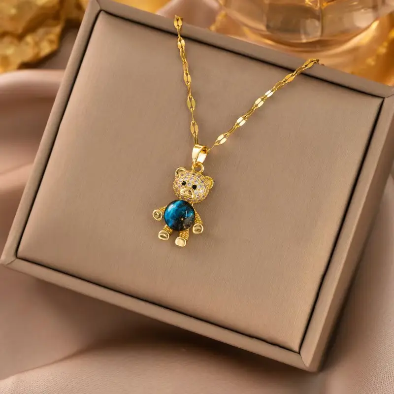 Titanium Steel Women's Necklace Joker Design Gold Chain - Image 40