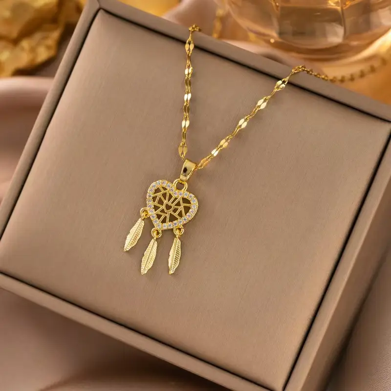 Titanium Steel Women's Necklace Joker Design Gold Chain - Image 44
