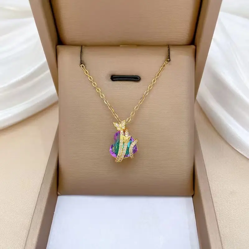 Titanium Steel Women's Necklace Joker Design Gold Chain - Image 45