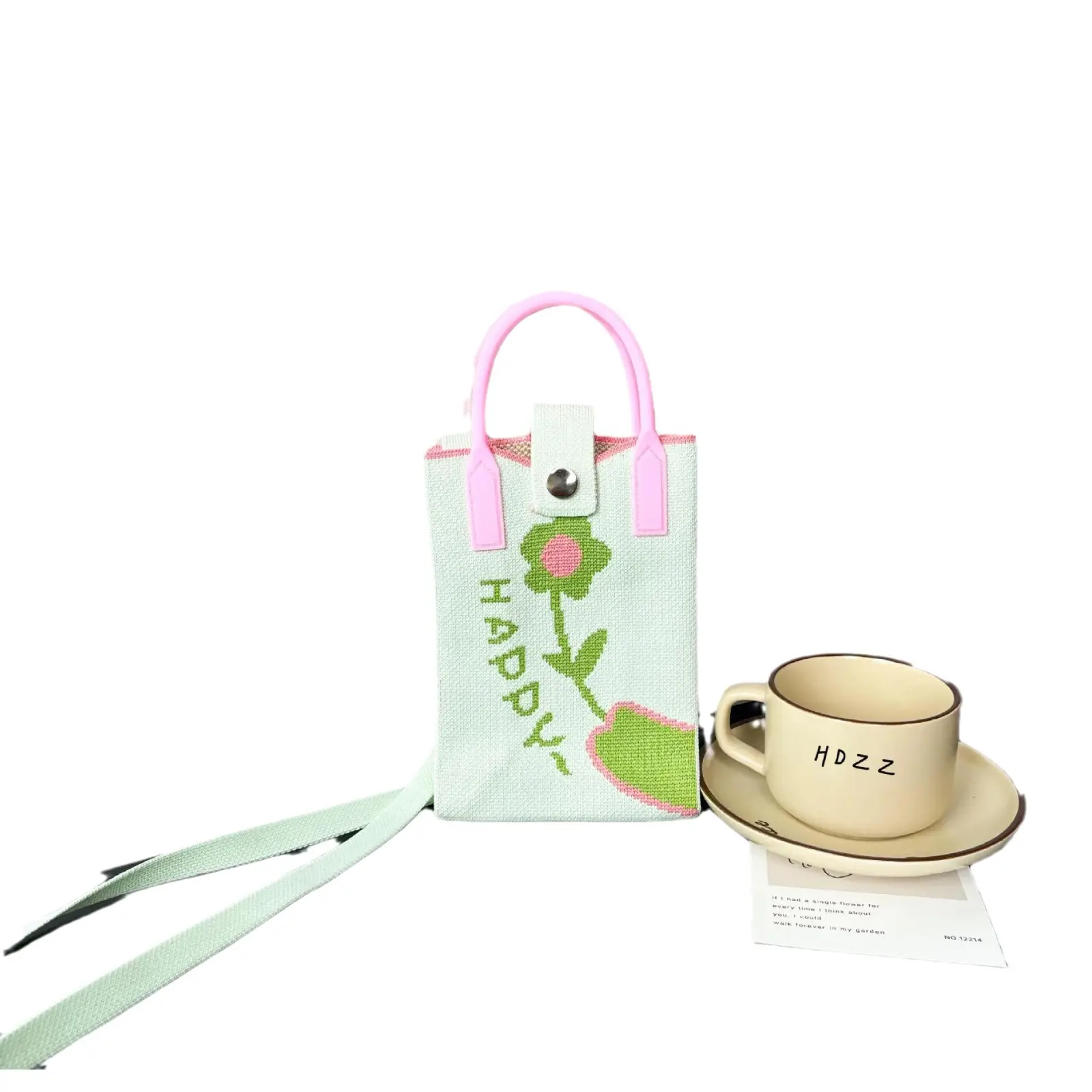 Flower Knitted Shoulder Crossbody Bag Niche Trendy