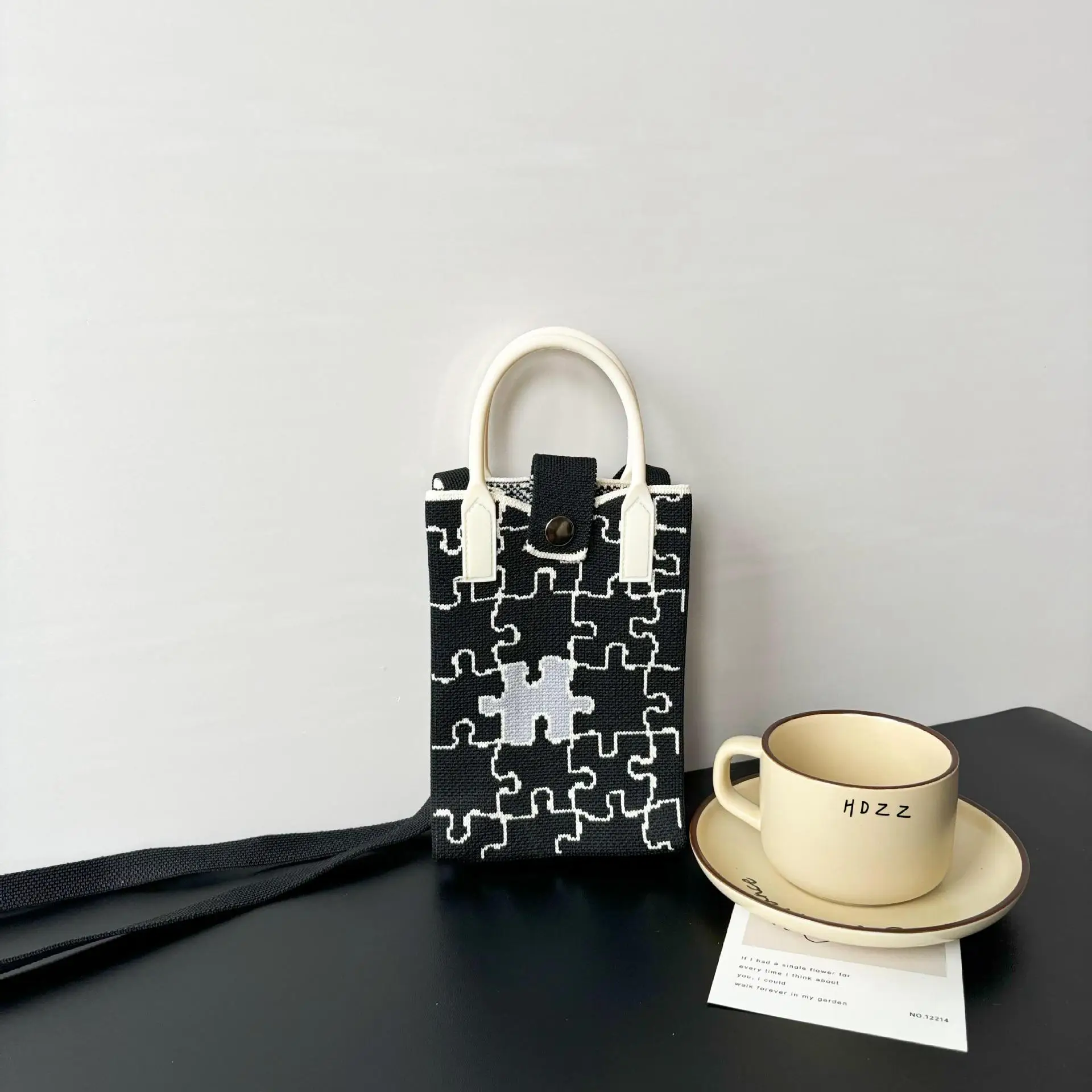 Flower Knitted Shoulder Crossbody Bag Niche Trendy
