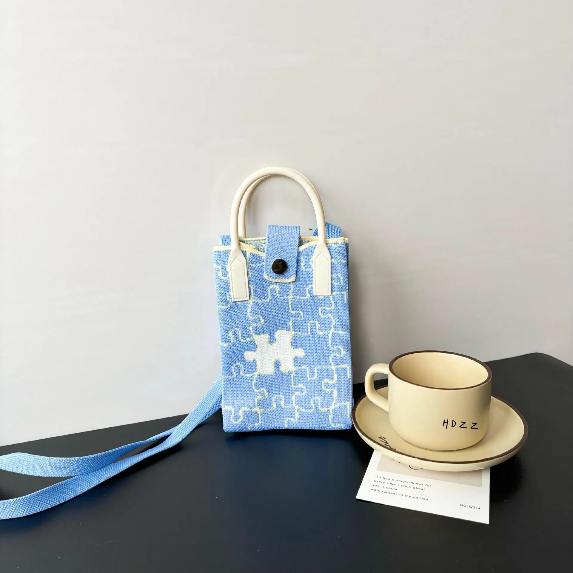 Flower Knitted Shoulder Crossbody Bag Niche Trendy