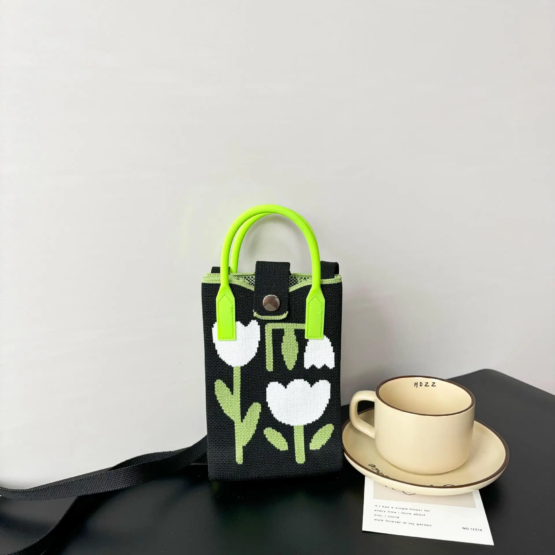 Flower Knitted Shoulder Crossbody Bag Niche Trendy